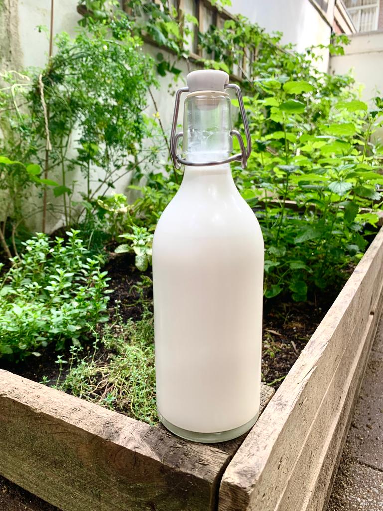 homemade organic almond milk