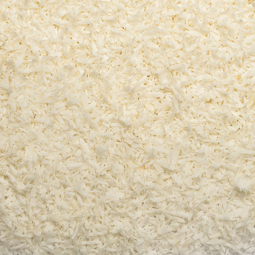 Close up coconut desiccated organic.