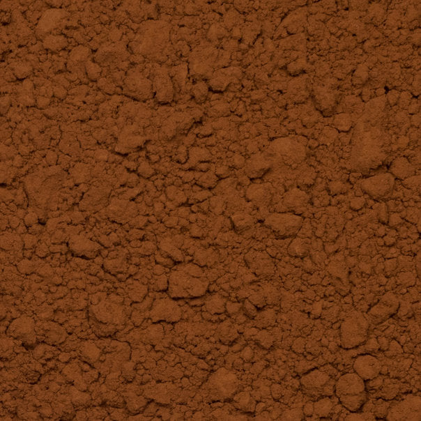 Close up of cocoa powder organic.
